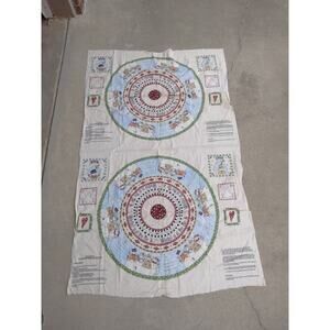 Let It Snow Cotton Fabric, Peace Creek 2005, 42"x 2 Yard 2 Panels New